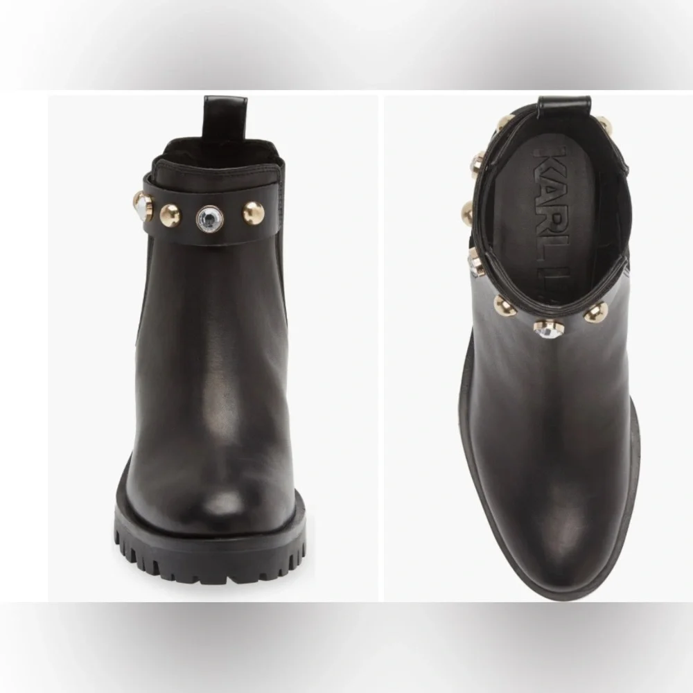 ❤️❤️ KARL LAGERFELD PARIS Porshay Lug Sole Bootie (Women)❤️❤️new